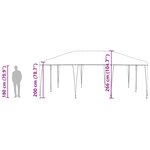 vidaXL Tente de fête Verte 6x4 m PE