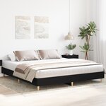 vidaXL Cadre de Lit Chêne Noir 180x200 cm Bois Ingénierie