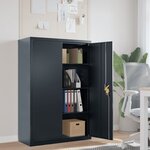 vidaXL Classeur anthracite 90x40x140 cm acier