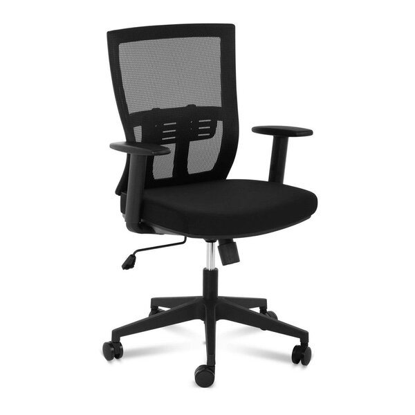 Chaise siège fauteuil de bureau dossier en filet support lombaire 150 kg noir 14_0000881
