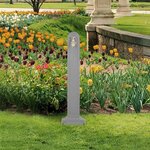 vidaXL Réservoir de jardin avec robinet Gris clair Aspect de pierre