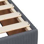 vidaXL Sommier à lattes de lit et matelas gris foncé 120x190cm velours