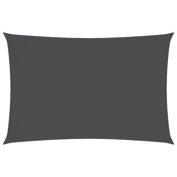 vidaXL Voile de parasol tissu oxford rectangulaire 6x8 m anthracite