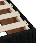 vidaXL Cadre de lit Noir 90x200 cm Tissu
