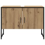 vidaXL Ensemble de meubles de salle de bain 2 pièces en chêne artisanal en bois moteur