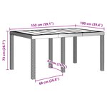 vidaXL Ensemble de Repas de Jardin de 5 Pièces avec Coussins Anthracite en Poly Rattan