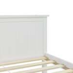vidaXL Cadre de lit Blanc Bois de pin massif 160x200 cm
