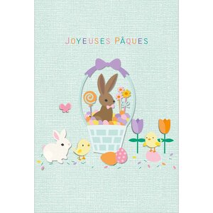 Carte pâques panier gourmand - draeger paris