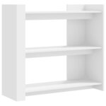 vidaXL Table console blanc 100x35x90 cm bois d’ingénierie
