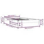 vidaXL Lit empilable sans matelas 100x200 cm bois massif de pin