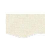 vidaXL Tissu de remplacement de cantonnière d’auvent rayure crème 5 m