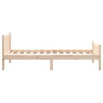 vidaXL Cadre de lit sans matelas bois massif
