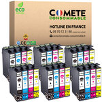 COMETE, Entreprise Française- 16XL - pack 24 Cartouches Compatibles EPSON