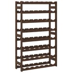 vidaXL Casier à bouteilles pour 56 bouteilles marron bois pin solide