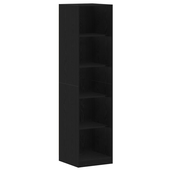 Armoire vidaXL Noire Chêne 50x50x200 cm en Bois d'ingénierie