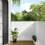 vidaXL Écran de balcon blanc 120x1000 cm 100  polyester oxford