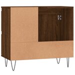 vidaXL Armoire de bain chêne marron 65x33x60 cm bois d'ingénierie