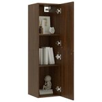 vidaXL Meuble TV mural Chêne marron 30 5x30x110 cm