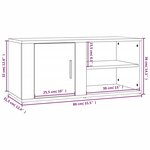 vidaXL Meubles TV 2 Pièces Blanc brillant 80x31 5x36 cm Bois d'ingénierie