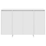 vidaXL Buffet blanc Blanc Bois d'ingénierie 120 x 41 x 75 cm