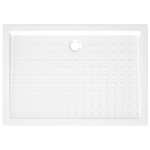 vidaXL Receveur de douche avec picots Blanc 70x100x4 cm ABS