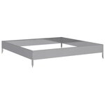 vidaXL Lit surélevé de jardin 100x100x18 5 cm acier inoxydable