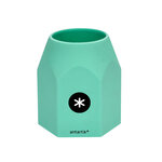 Pot a crayons antartik hexagonal silicone soft touch 95x75x80 mm coloris pastels   assortis