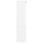 vidaXL Bibliothèque et tiroirs ALTA blanc 60x35x142 cm bois massif pin