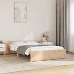 vidaXL Cadre de lit sans matelas bois massif 120x200 cm