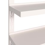 vidaXL Étagères murales flottantes à 2 niveaux 2 Pièces Inox 300x30 cm