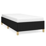 vidaXL Cadre de lit sans matelas noir 90x200 cm tissu