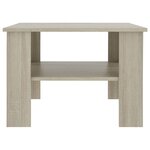 vidaXL Table basse Chêne sonoma 60x60x42 cm Bois d’ingénierie
