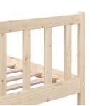 vidaXL Cadre de lit sans matelas bois massif 140x200 cm