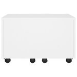 vidaXL Table basse blanc 60x60x38 cm bois d'ingénierie