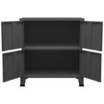 vidaXL Coffre de rangement industriel Anthracite 75x40x80 cm Acier