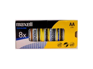 Maxell Pack de 8 Piles Alcalines LR06 AA 1 5V
