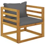 Salon de jardin meuble d'extérieur ensemble de mobilier 10 pièces avec coussin bois d'acacia solide 02_0014961