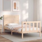 vidaXL Cadre de lit sans matelas 90x200 cm bois de pin massif