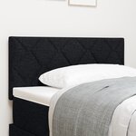 Tête de lit vidaXL Design Blocs Diamants Noir 100 cm Tissu