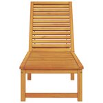 vidaXL Chaise longue en bois d'acacia massif