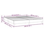 vidaXL Cadre de lit sans matelas rose 160x200 cm velours