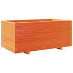 vidaXL Jardinière cire marron 110x60x49 5 cm bois de pin massif