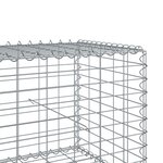 vidaXL Panier gabion avec couvercle 700x100x50 cm fer galvanisé