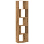 vidaXL Bibliothèque 5 niveaux chêne artisanal bois ingénierie