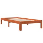vidaXL Cadre de lit sans matelas cire marron 90x200 cm bois pin massif