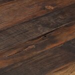 vidaXL Table basse doré acier inoxydable et bois de mélèze massif