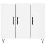 vidaXL Buffet blanc 90x34x80 cm bois d'ingénierie