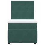 vidaXL Sommier à lattes de lit avec matelas Vert foncé 90x190 cm