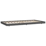 vidaXL Cadre de lit sans matelas gris 90x200 cm bois de pin massif