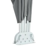 vidaXL Auvent latéral pliable de terrasse Gris 400 x 200 cm
